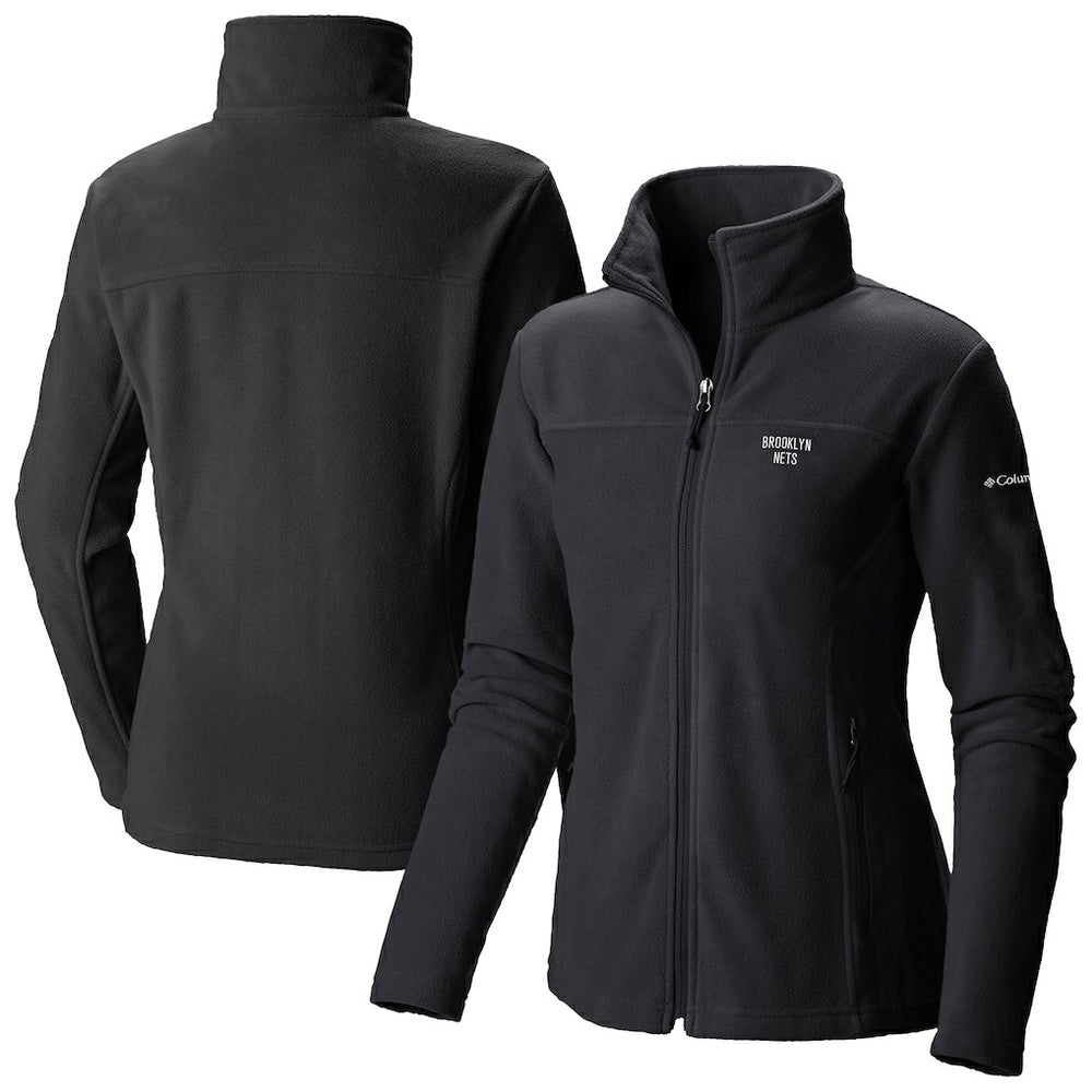 Columbia Brooklyn Nets Women's Give & Go II Fleece Full-Zip Jacket Black