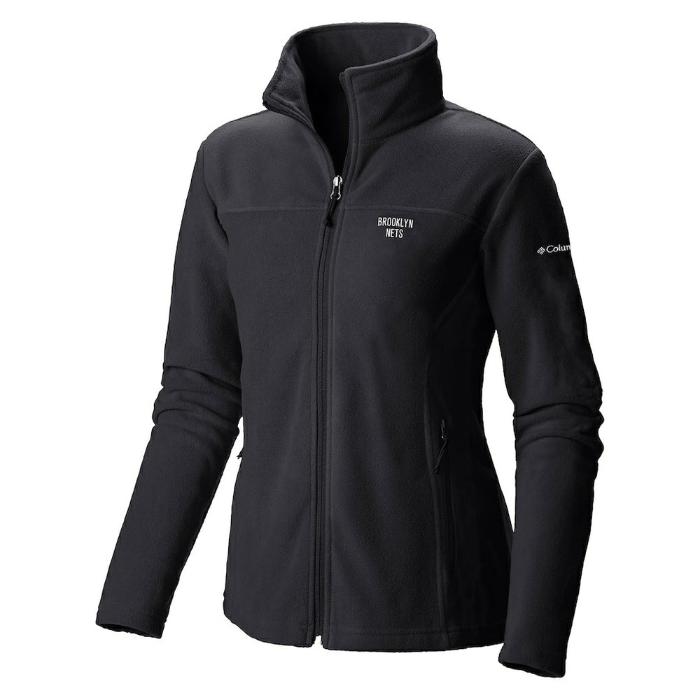Columbia Brooklyn Nets Women's Give & Go II Fleece Full-Zip Jacket Black