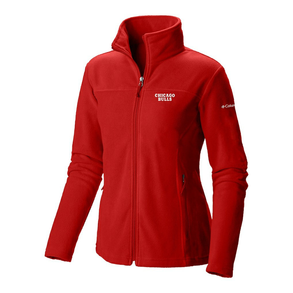 Columbia Chicago Bulls Women's Give & Go II Fleece Full-Zip Jacket Red