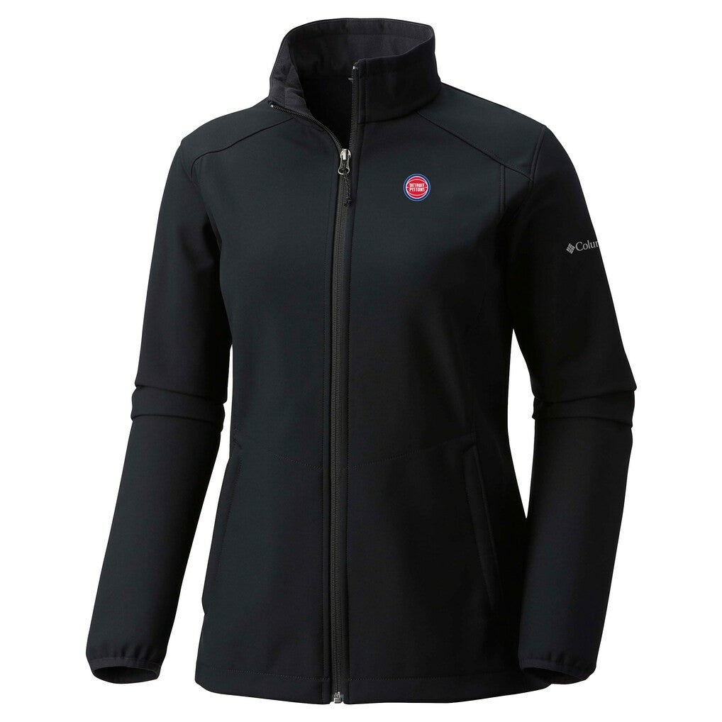 Columbia Detroit Pistons Women's Kruser Ridge III Softshell Jacket Black