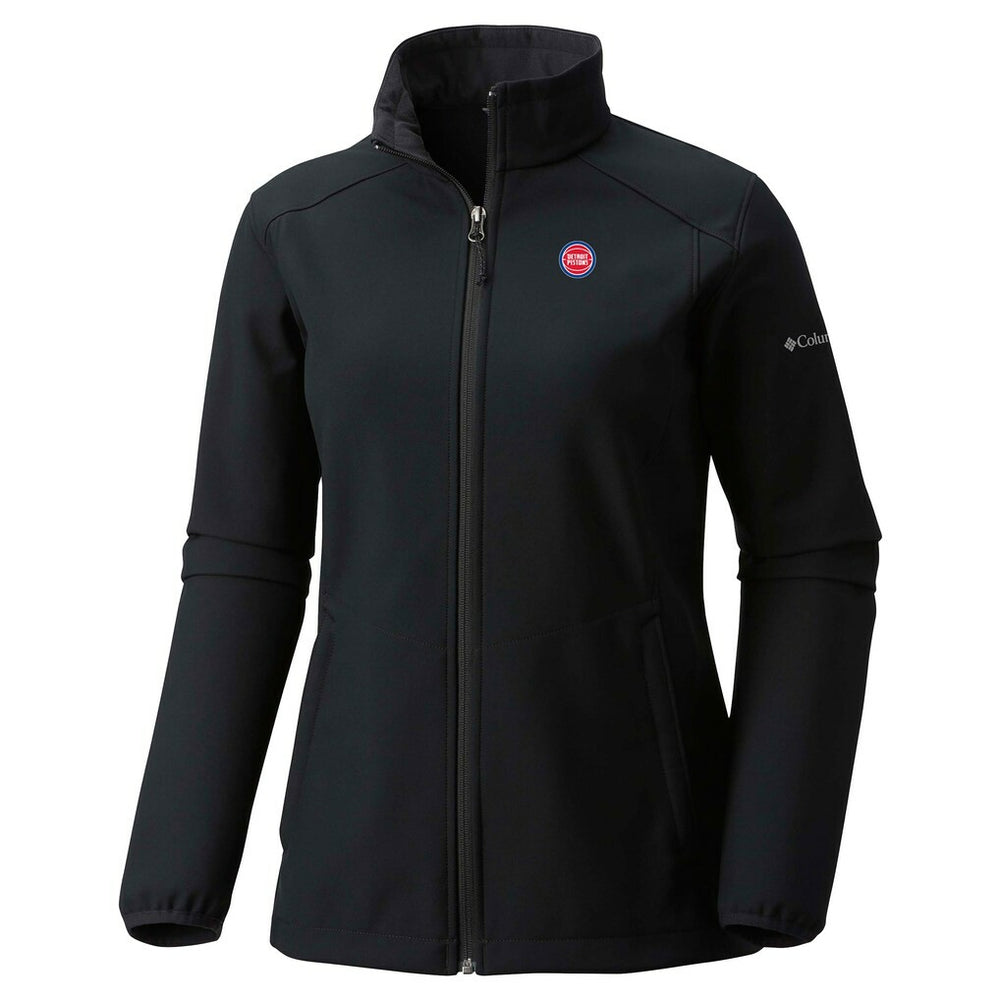 Columbia Detroit Pistons Women's Kruser Ridge III Softshell Jacket Black
