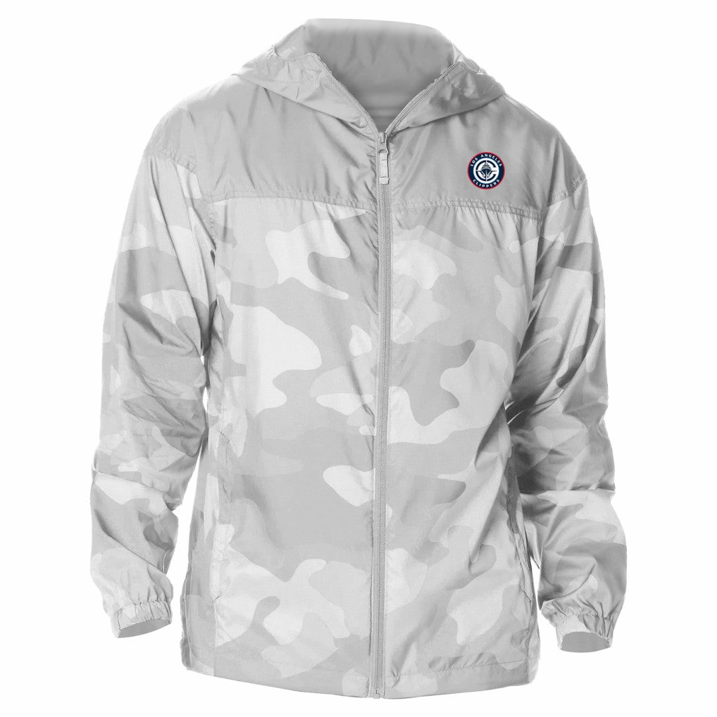 Columbia LA Clippers Flash Challenger Windbreaker Jacket Gray