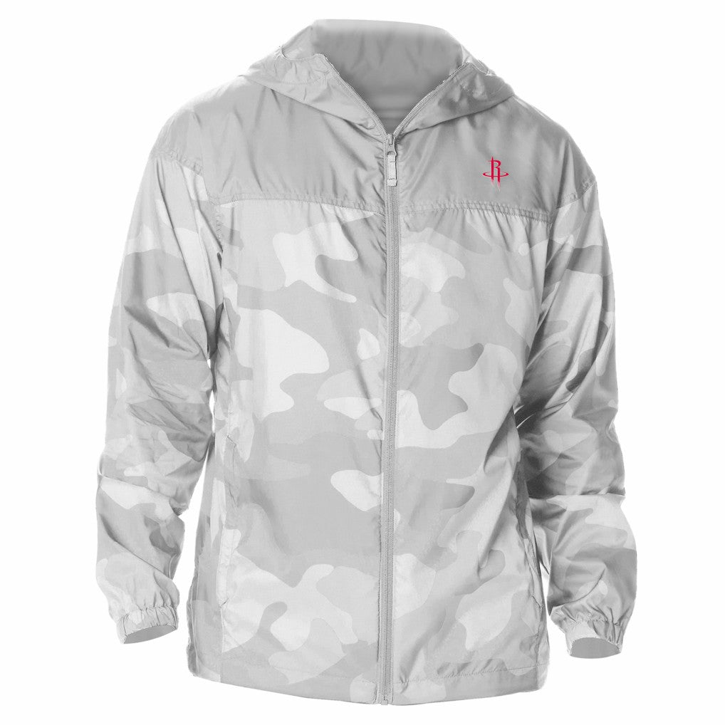 Columbia Houston Rockets Flash Challenger Windbreaker Jacket Gray