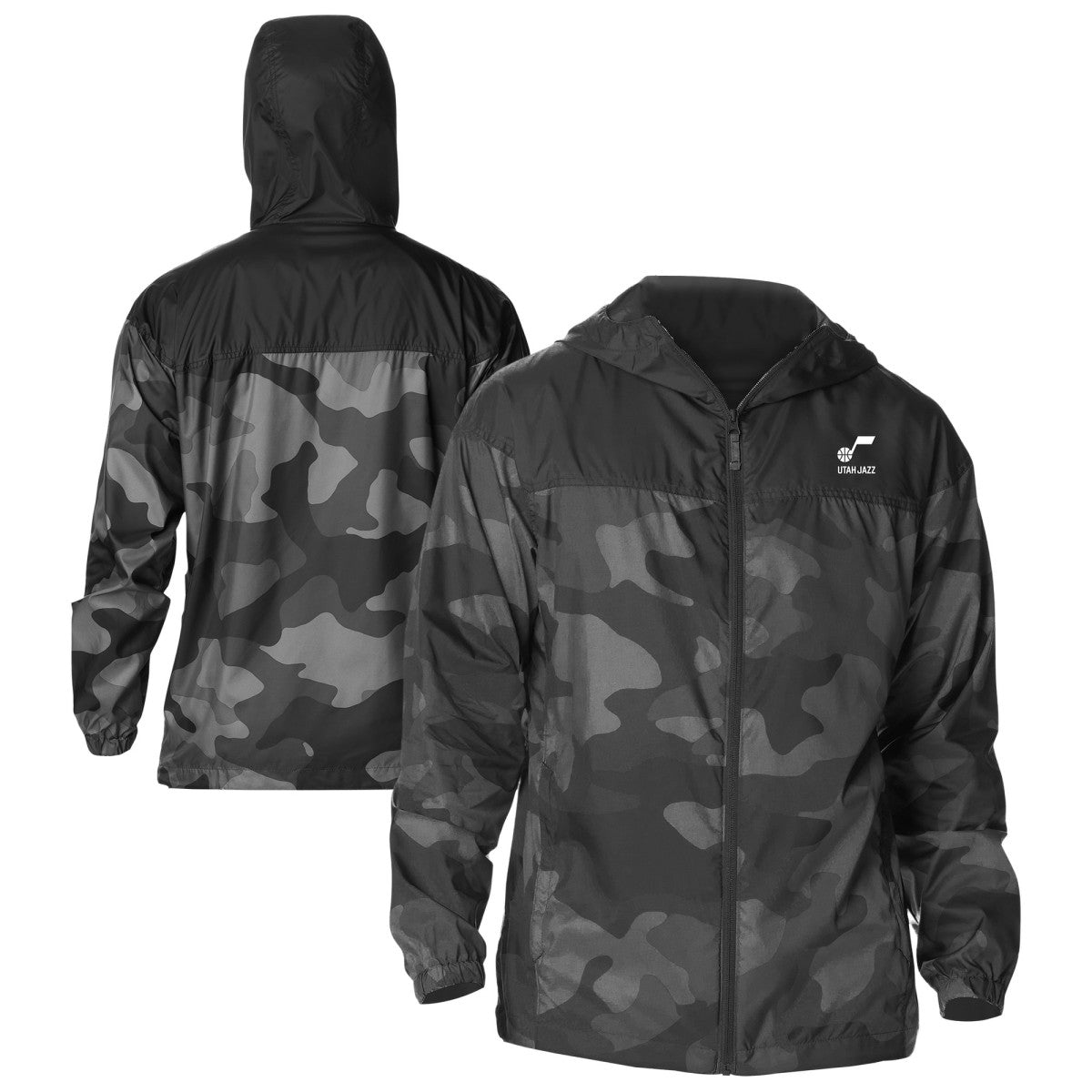 Columbia Utah Jazz Flash Challenger Windbreaker Jacket Black