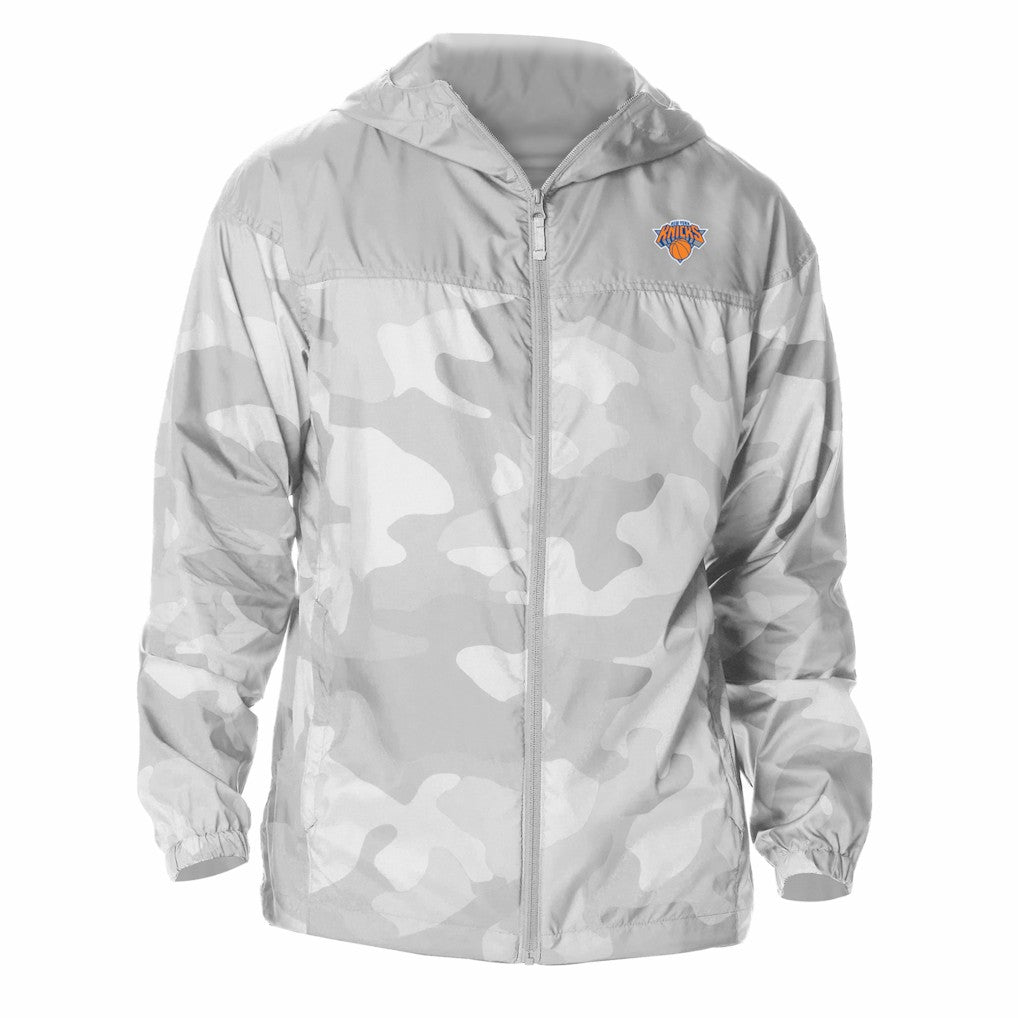 Columbia New York Knicks Flash Challenger Windbreaker Jacket Gray