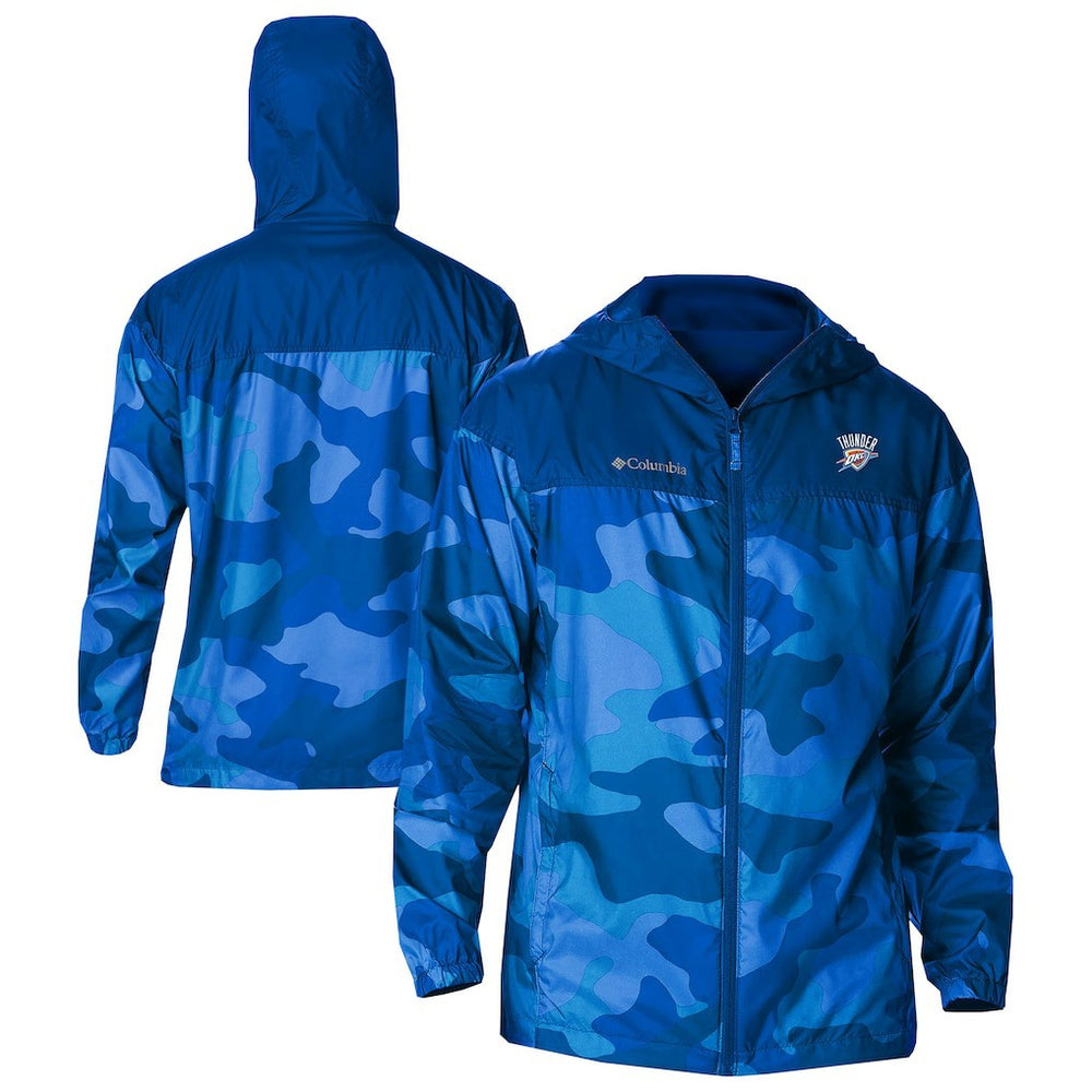 Columbia Oklahoma City Thunder Flash Challenger Windbreaker Jacket Blue