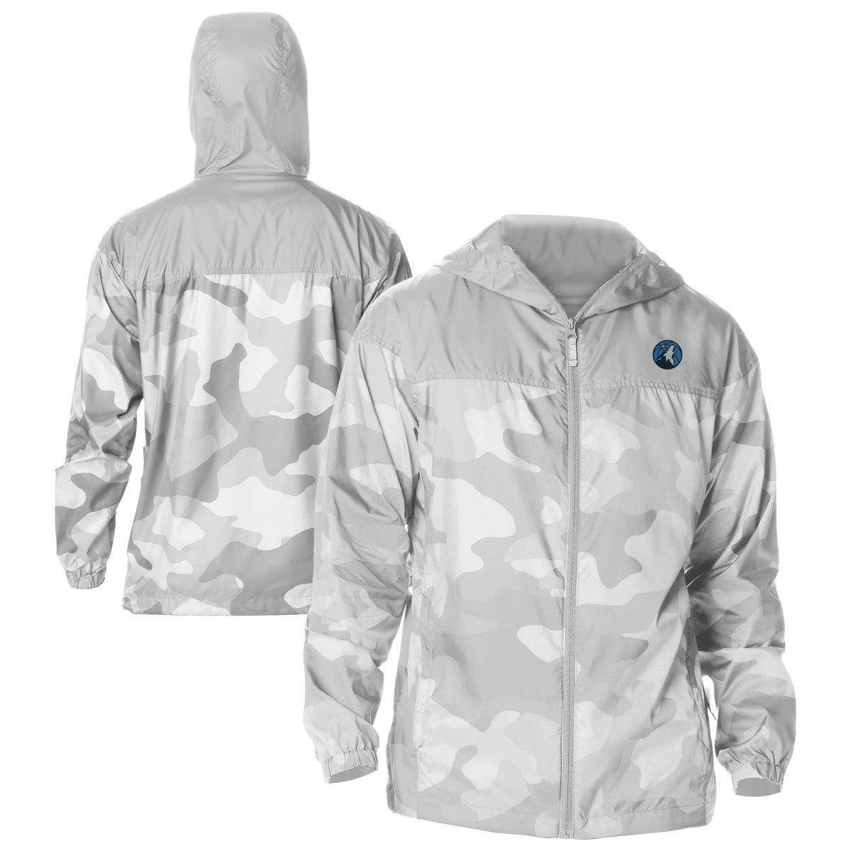 Columbia Minnesota Timberwolves Flash Challenger Windbreaker Jacket Gray