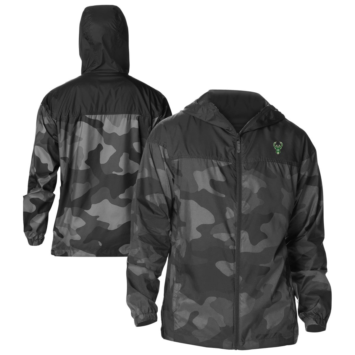 Columbia Milwaukee Bucks Flash Challenger Windbreaker Jacket Black