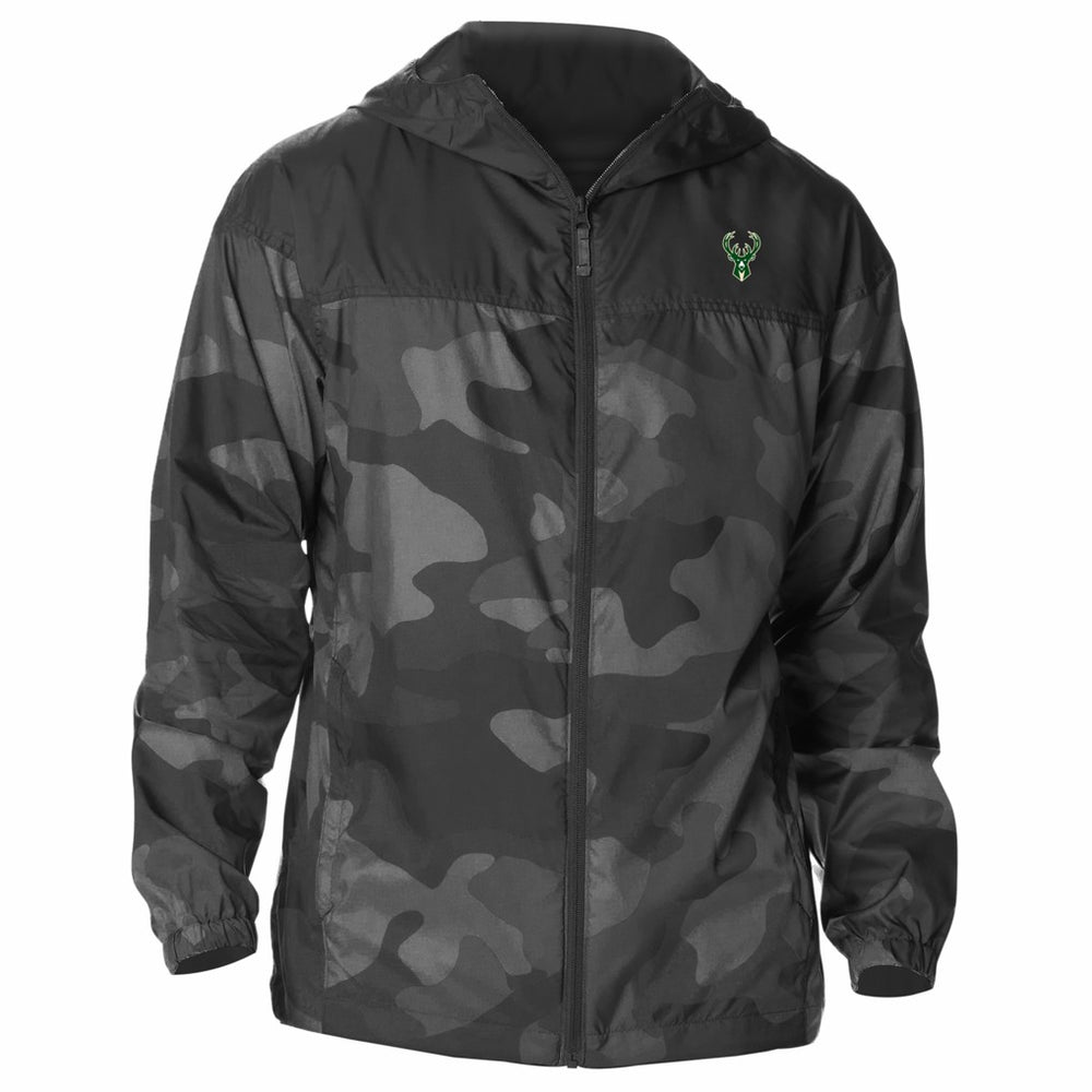Columbia Milwaukee Bucks Flash Challenger Windbreaker Jacket Black