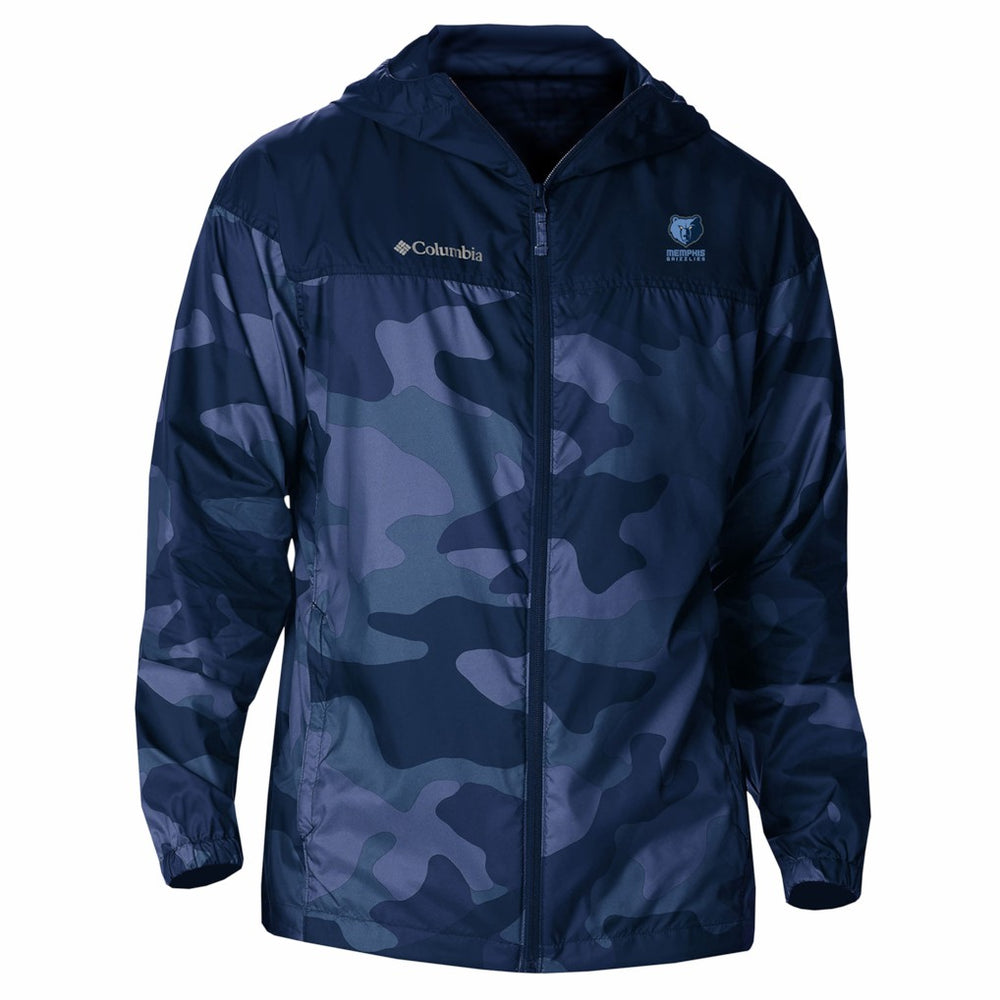 Columbia Memphis Grizzlies Flash Challenger Windbreaker Jacket Navy