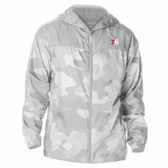 Columbia Philadelphia 76ers Flash Challenger Windbreaker Jacket Gray