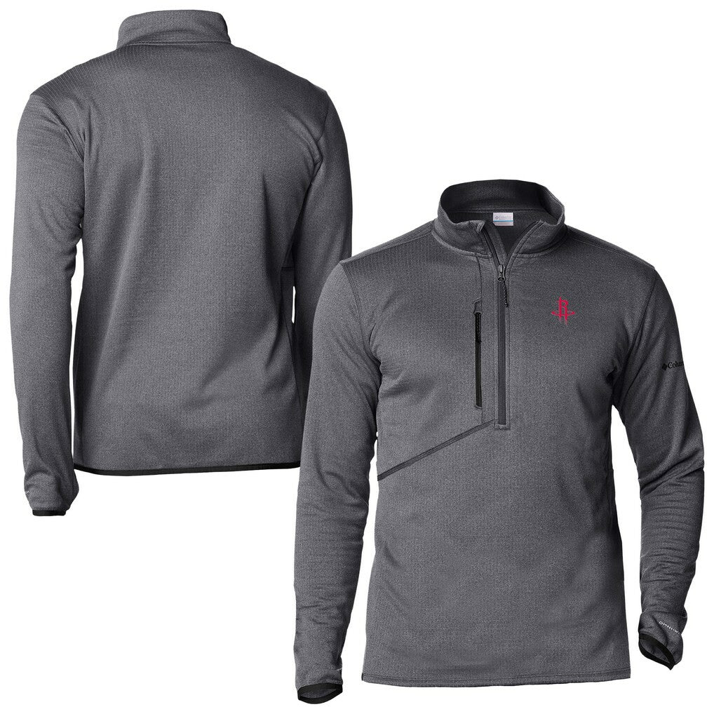 Columbia Houston Rockets Park View Fleece Half-Zip Top Black