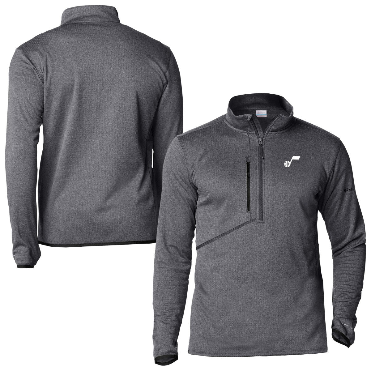Columbia Utah Jazz Park View Fleece Half-Zip Top Black