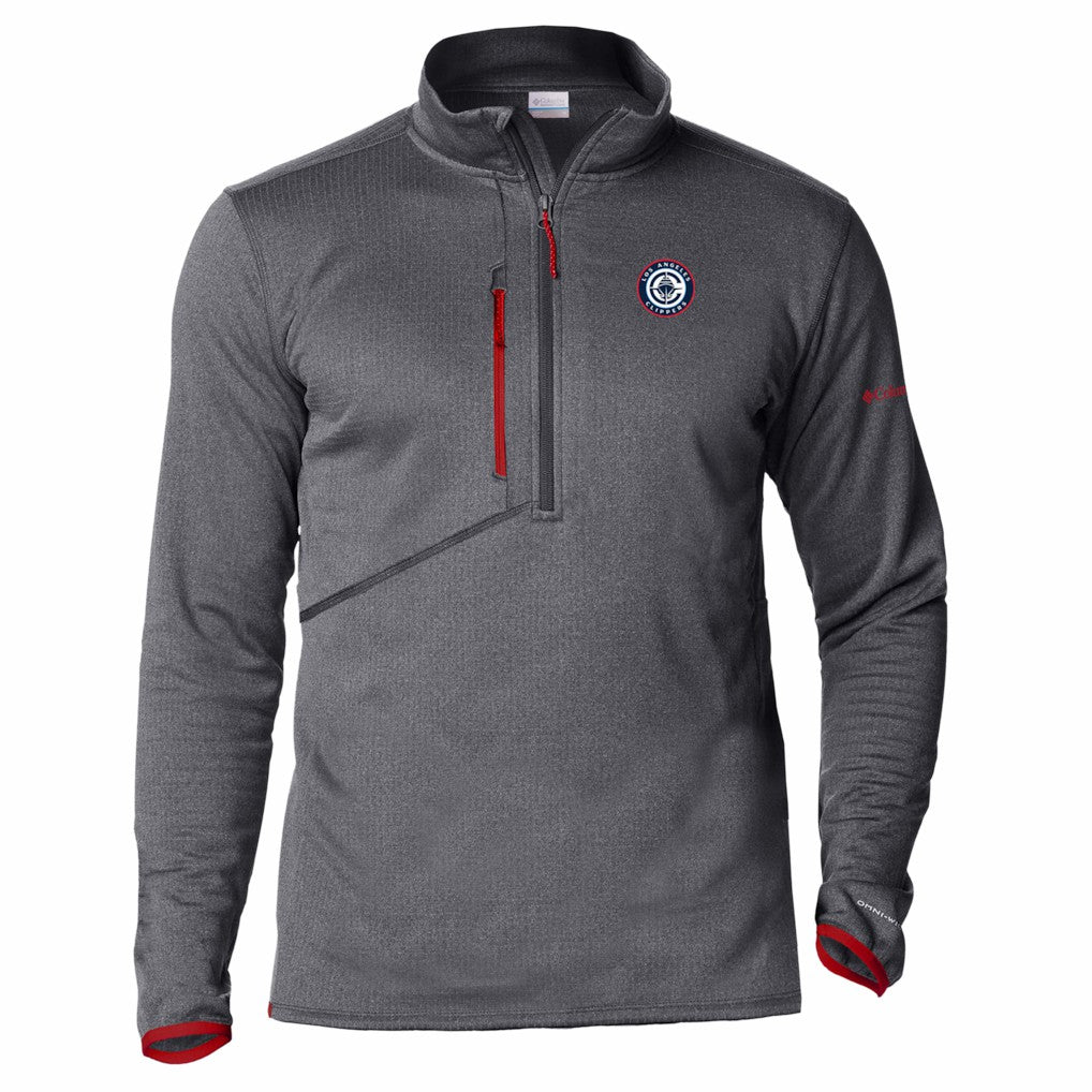 Columbia LA Clippers Park View Fleece Half-Zip Top Red