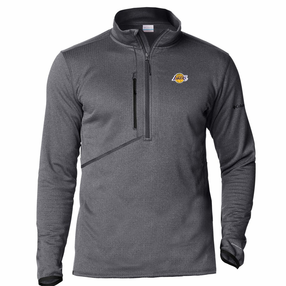 Columbia Los Angeles Lakers Park View Fleece Half-Zip Top Black