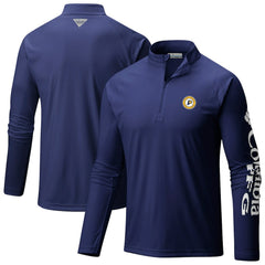 Columbia Indiana Pacers PFG Terminal Tackle Quarter-Zip Top Navy