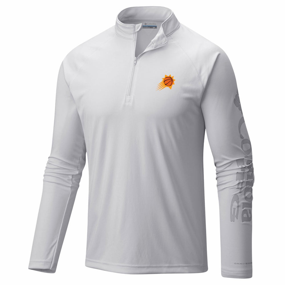 Columbia Phoenix Suns PFG Terminal Tackle Quarter-Zip Top White