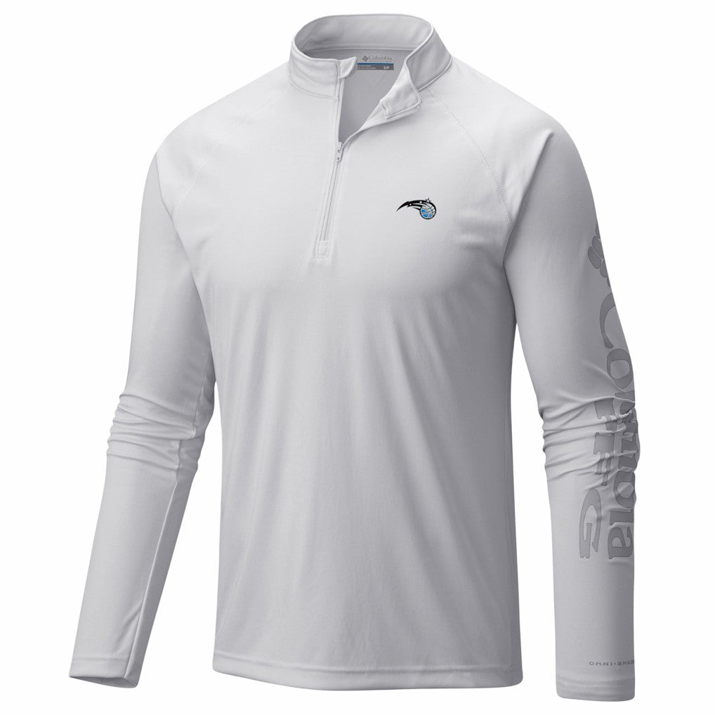 Columbia Orlando Magic PFG Terminal Tackle Quarter-Zip Top White