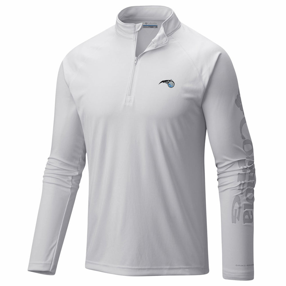 Columbia Orlando Magic PFG Terminal Tackle Quarter-Zip Top White