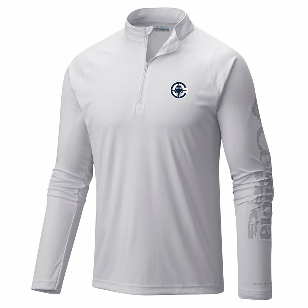 Columbia LA Clippers PFG Terminal Tackle Quarter-Zip Top White