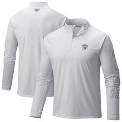 Columbia Oklahoma City Thunder PFG Terminal Tackle Quarter-Zip Top White