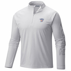 Columbia Oklahoma City Thunder PFG Terminal Tackle Quarter-Zip Top White