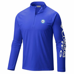 Columbia Philadelphia 76ers PFG Terminal Tackle Quarter-Zip Top Blue