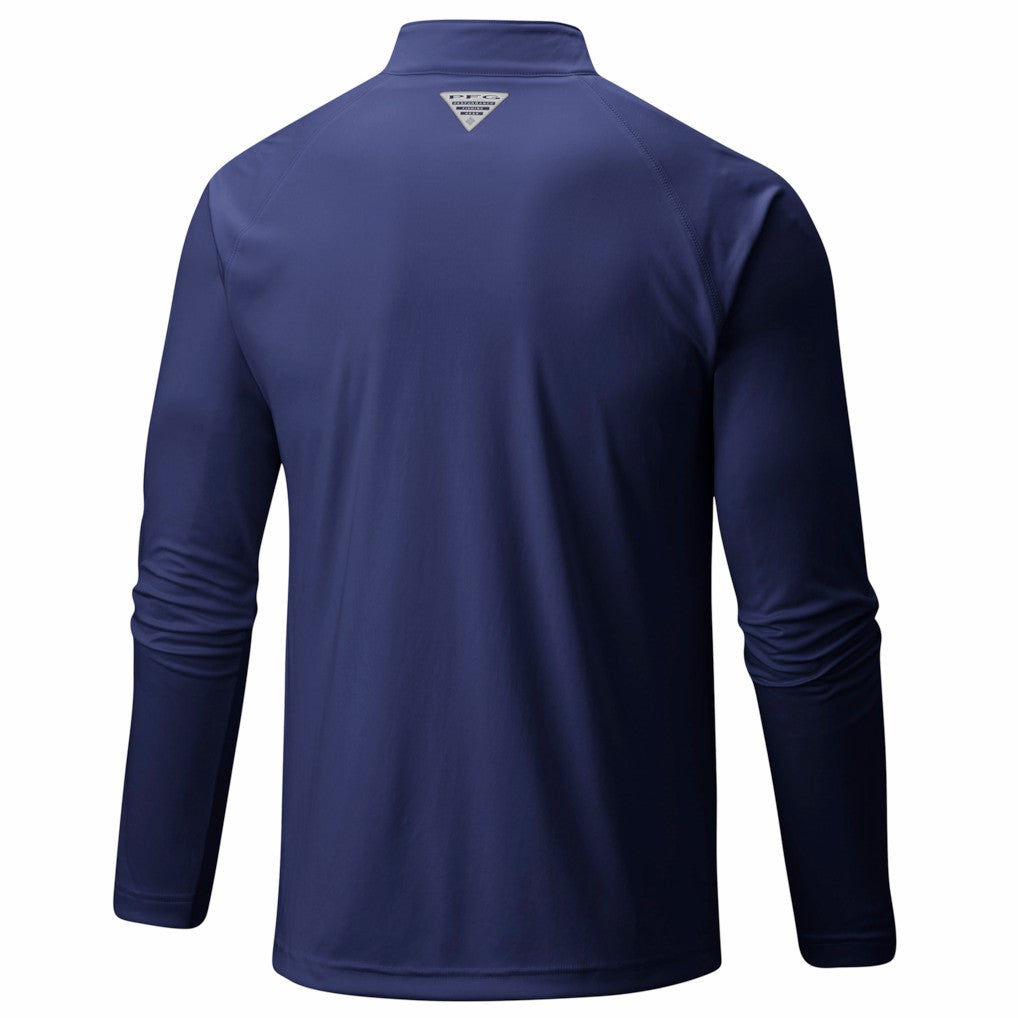 Columbia Minnesota Timberwolves PFG Terminal Tackle Quarter-Zip Top Navy