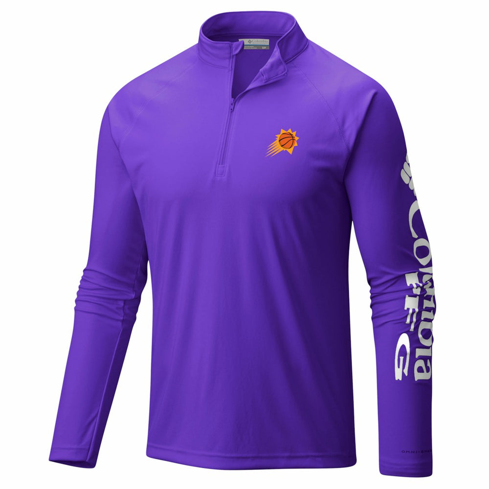 Columbia Phoenix Suns PFG Terminal Tackle Quarter-Zip Top Purple