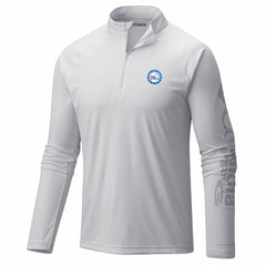 Columbia Philadelphia 76ers PFG Terminal Tackle Quarter-Zip Top White