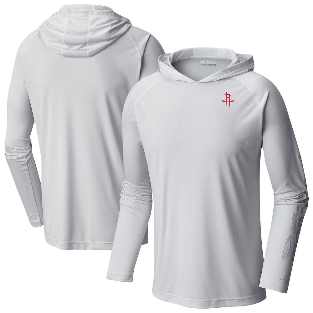 Columbia Houston Rockets PFG Super Terminal Tackle Hoodie White