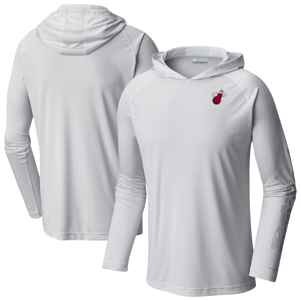 Columbia Miami Heat PFG Super Terminal Tackle Hoodie White