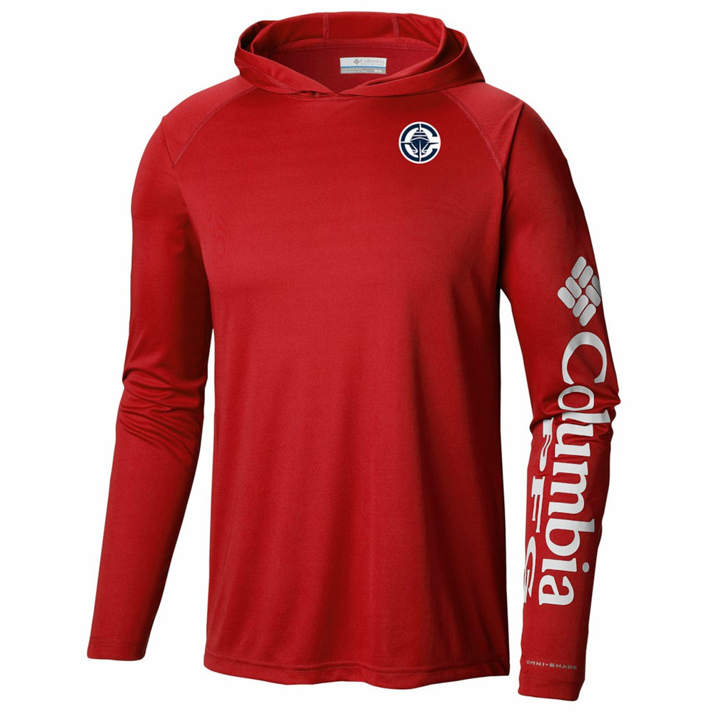 Columbia LA Clippers PFG Super Terminal Tackle Hoodie Red