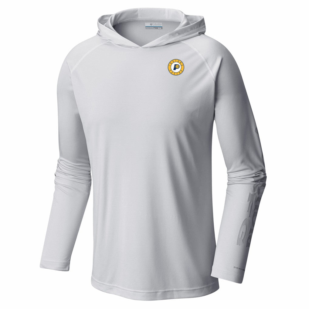 Columbia Indiana Pacers PFG Super Terminal Tackle Hoodie White