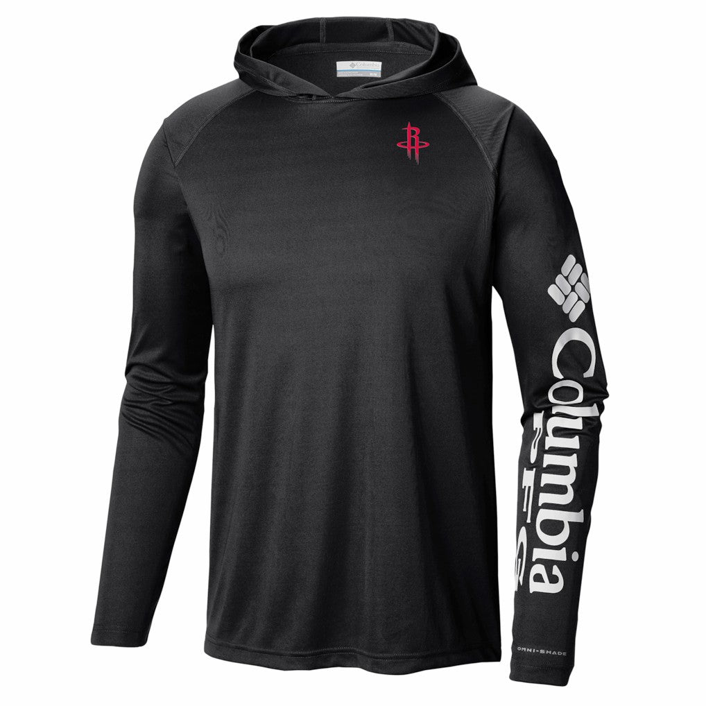 Columbia Houston Rockets PFG Super Terminal Tackle Hoodie Black