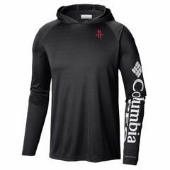 Columbia Houston Rockets PFG Super Terminal Tackle Hoodie Black