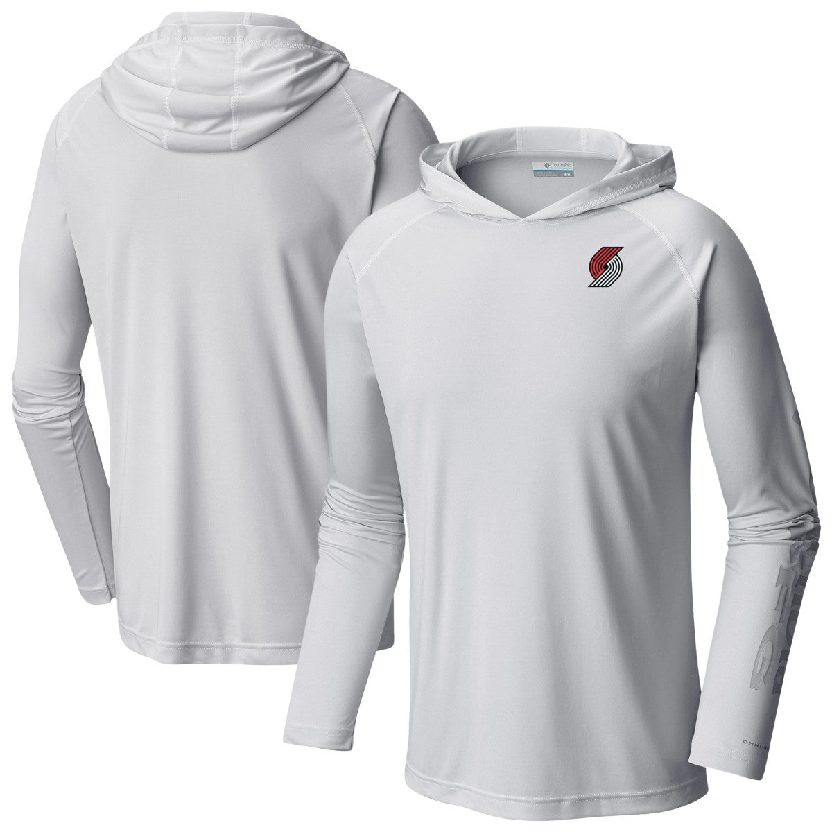 Columbia Portland Trail Blazers PFG Super Terminal Tackle Hoodie White