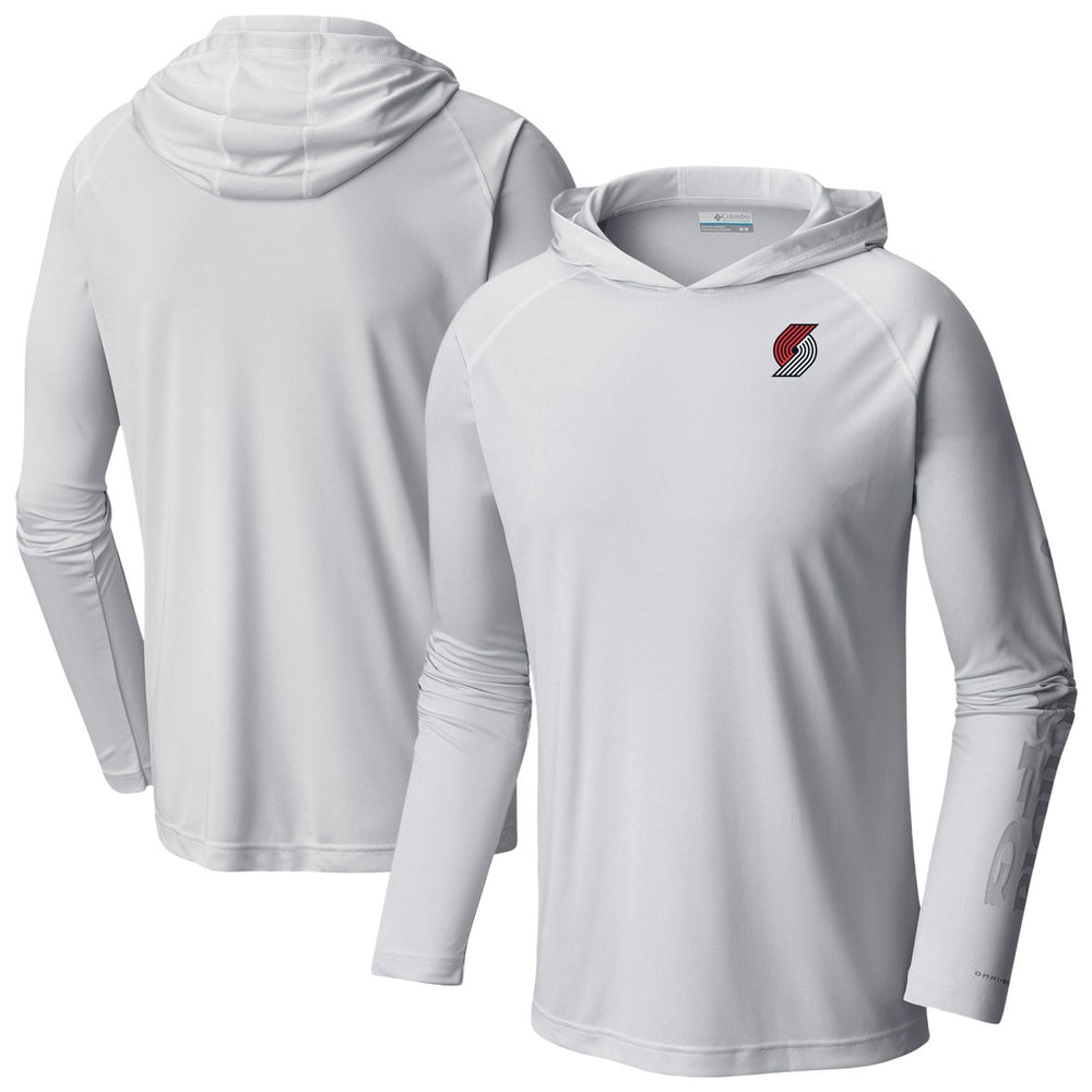Columbia Portland Trail Blazers PFG Super Terminal Tackle Hoodie White