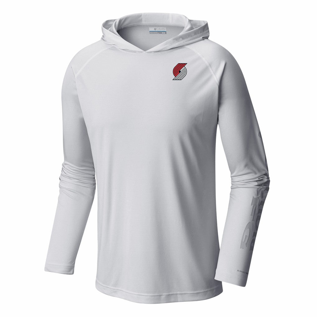Columbia Portland Trail Blazers PFG Super Terminal Tackle Hoodie White