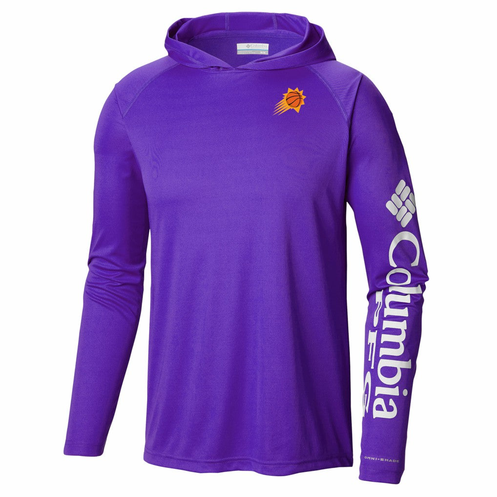 Columbia Phoenix Suns PFG Super Terminal Tackle Hoodie Purple