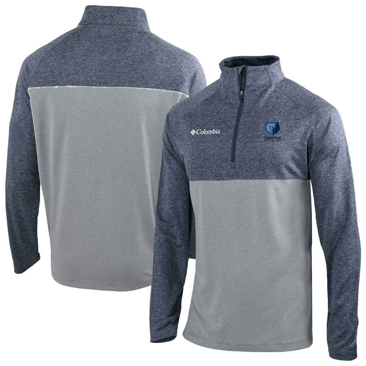 Columbia Memphis Grizzlies Omni-Wick Rockin' It Quarter-Zip Top Navy