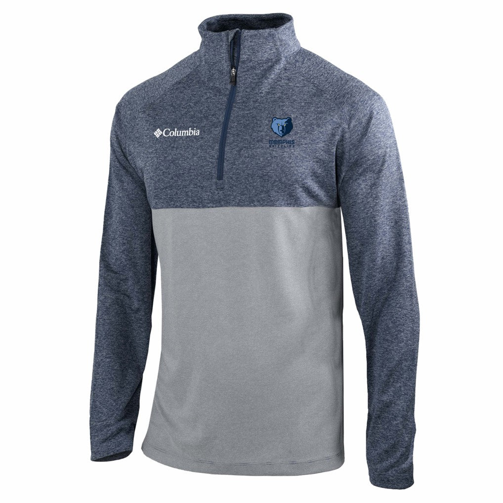 Columbia Memphis Grizzlies Omni-Wick Rockin' It Quarter-Zip Top Navy