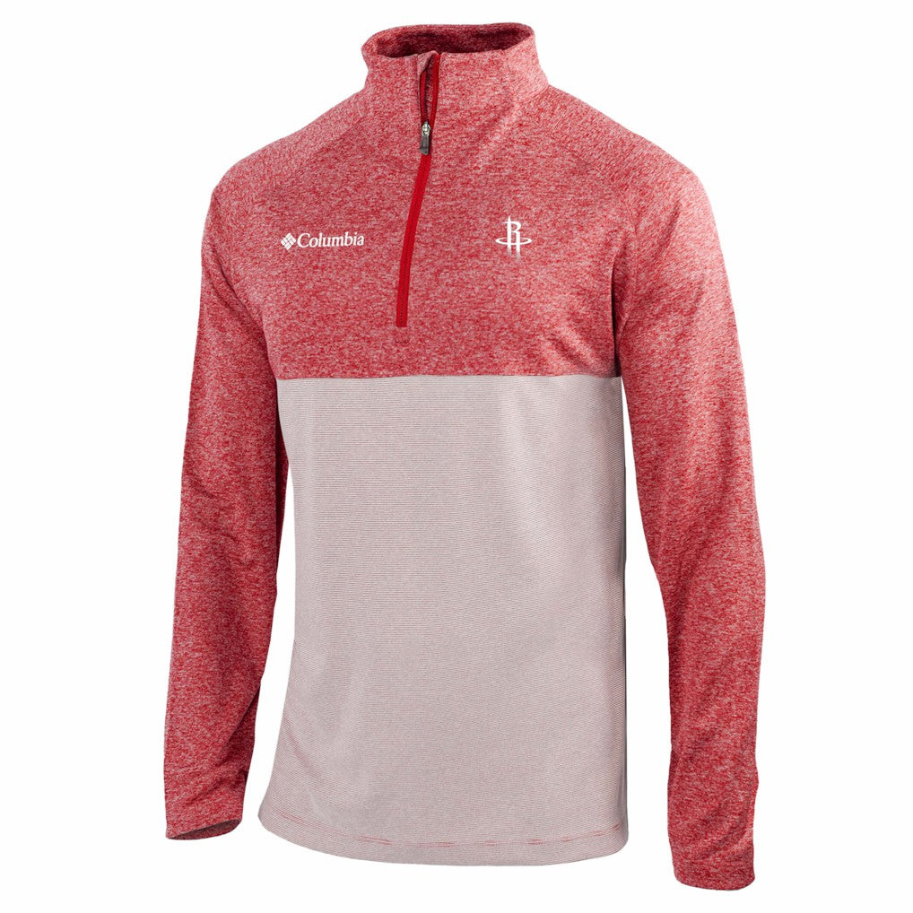 Columbia Houston Rockets Omni-Wick Rockin' It Quarter-Zip Top Red