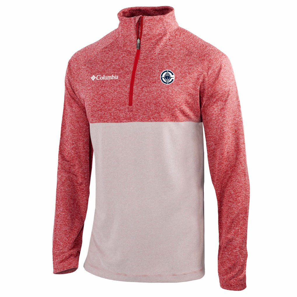 Columbia LA Clippers Omni-Wick Rockin' It Quarter-Zip Top Red