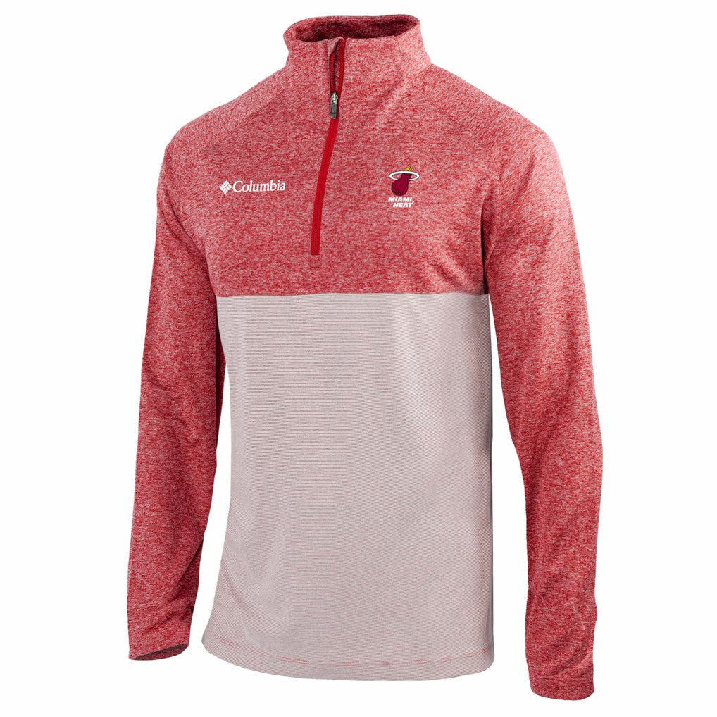 Columbia Miami Heat Omni-Wick Rockin' It Quarter-Zip Top Red