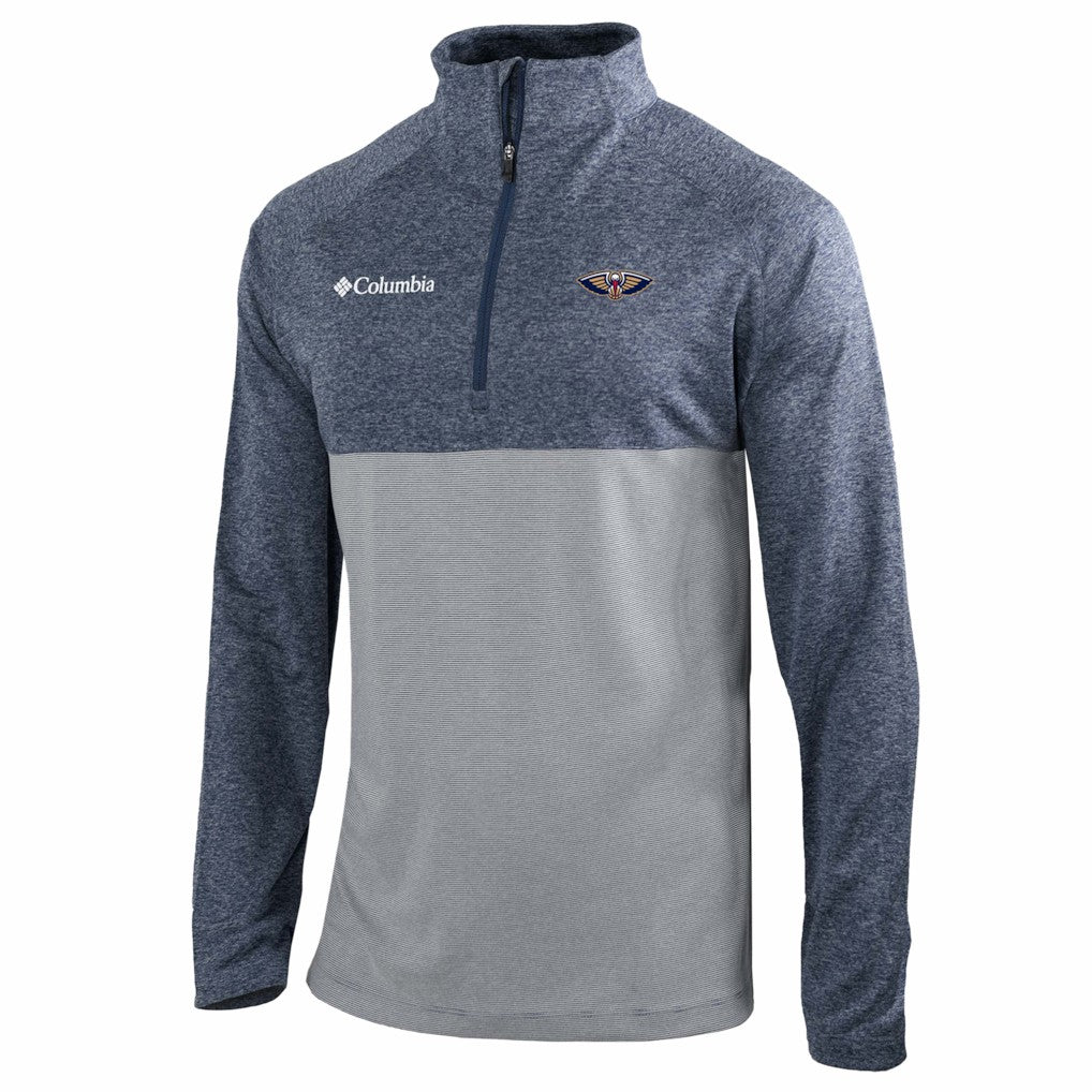 Columbia New Orleans Pelicans Omni-Wick Rockin' It Quarter-Zip Top Navy