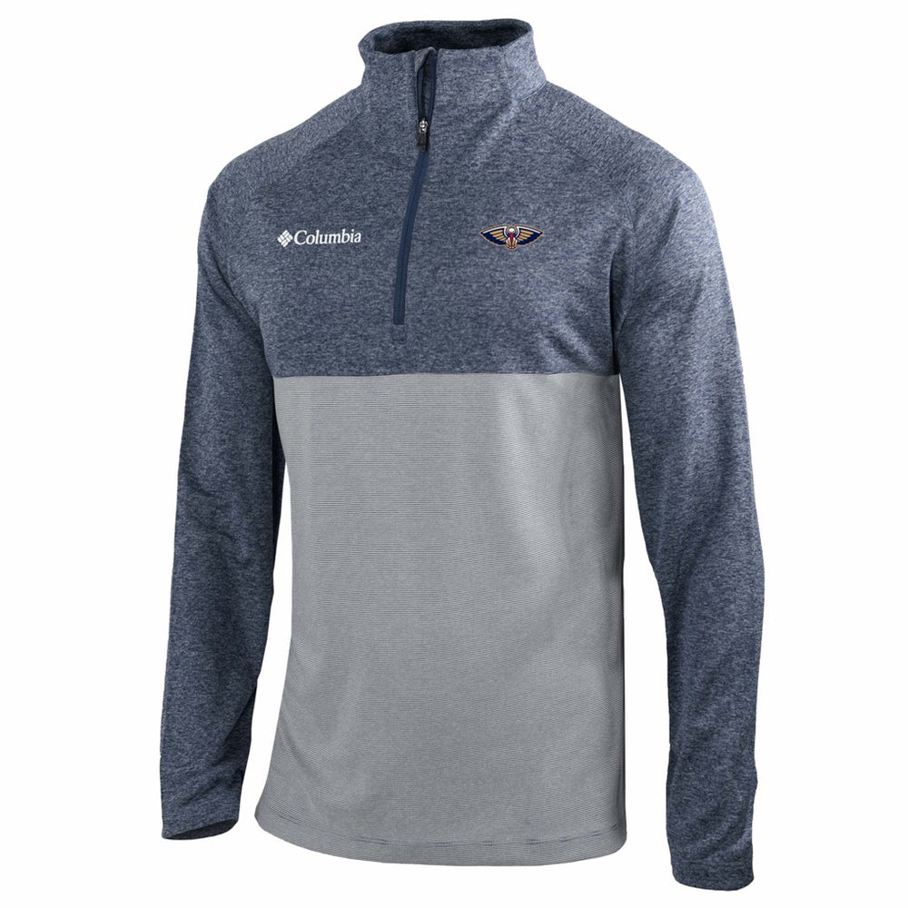 Columbia New Orleans Pelicans Omni-Wick Rockin' It Quarter-Zip Top Navy