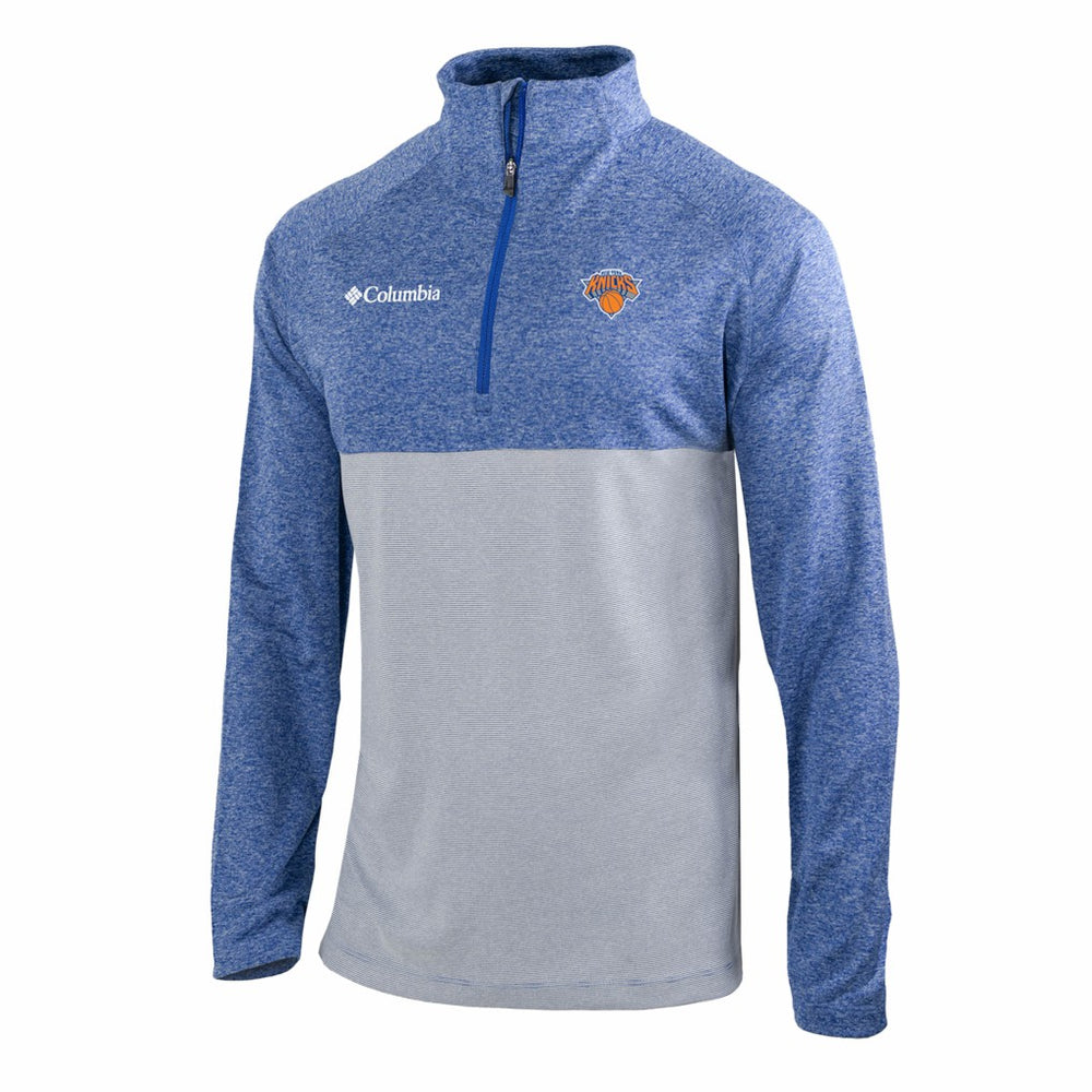 Columbia New York Knicks Omni-Wick Rockin' It Quarter-Zip Top Blue