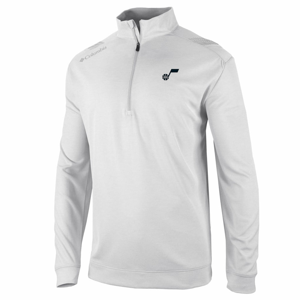 Columbia Utah Jazz Oakland Downs Omni-Wick Quarter-Zip Top White