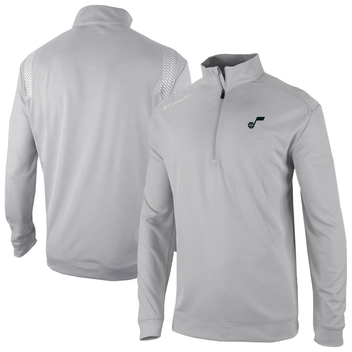 Columbia Utah Jazz Oakland Downs Omni-Wick Quarter-Zip Top Gray